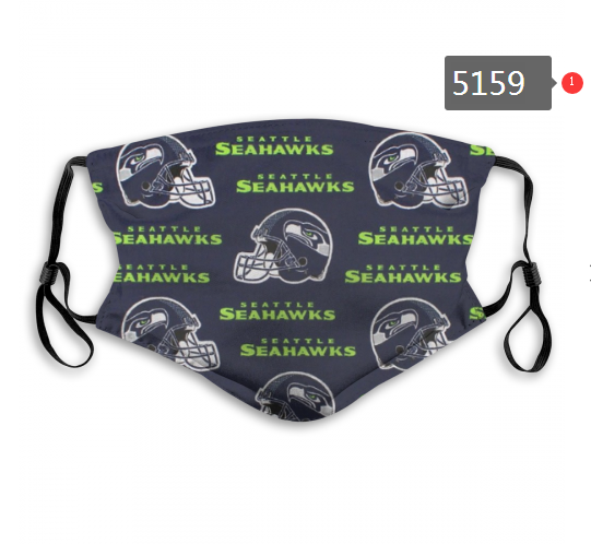 2020 NFL Seattle Seahawks #7 Dust mask with filter->nfl dust mask->Sports Accessory